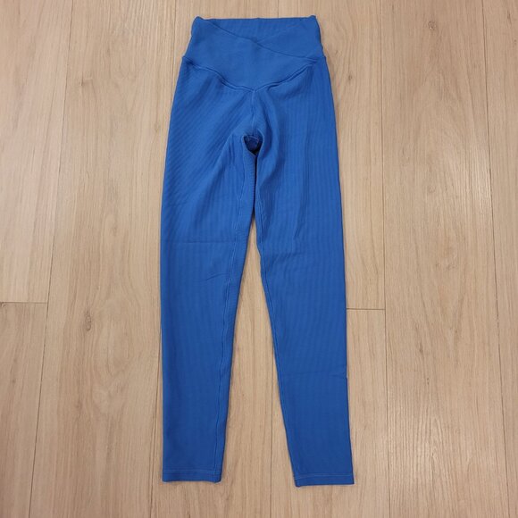 AERIE | OFFLINE Real Me Waffle High Waisted Crossover 7/8 Legging | Sz. S - Picture 5 of 9